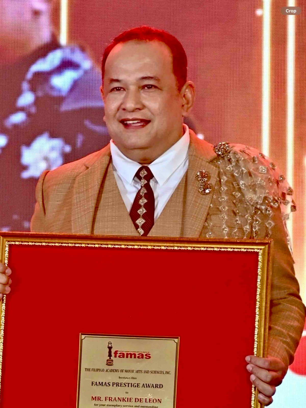 Awardee designer Frankie de Leon.